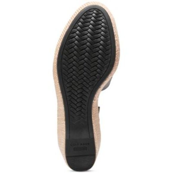 COLE HAAN Womens Black 1-1/2" Platform Cloudfeel Wedge Espadrille Shoes 11 B - Picture 4 of 4